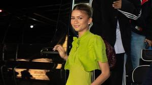 Zendaya con el vestido verde