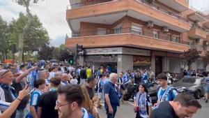 La afición del Espanyol, preparada para el partido del año