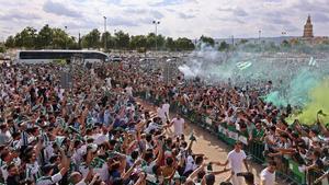 La afición del Córdoba está totalmente volcada con  su equipo