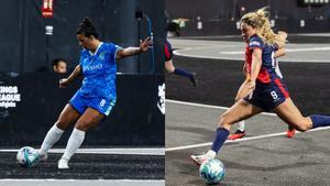 Sarai Lucha y Adri Ruiz, jugadoras de la Queens League