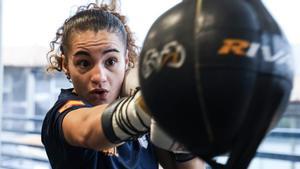 Sheila Martínez, campeona de Europa de boxeo de peso pluma.