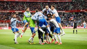 Resumen, goles y highlights del Sporting de Gijón 0 - 1 Espanyol de la ida se semifinales del play off de ascenso a Primera