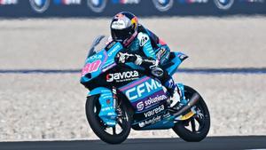 David Alonso, durante los entrenamientos libres en el Circuito de Losail (Qatar)