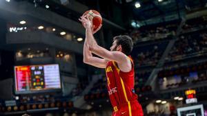 Abrines en el partido de preparación ante Italia