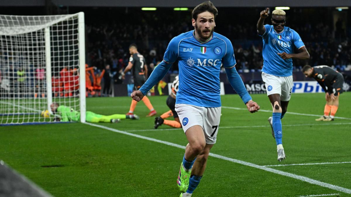 Khvicha Kvaratskhelia, jugador georgiano del Napoli