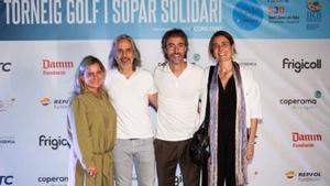 Montserrat Molins (Hospital Sant Joan de Déu), Oriol y Xavier Aguilar (Presidents de Grupo Constant) y Margarida Corominas (IRB Barcelona)