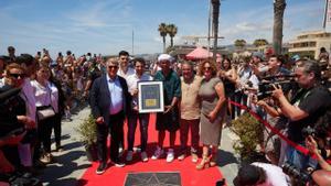 Joan Laporta y Ronaldinho en la inauguración del Paseo de las Estrellas de Castelldefels, en imágenes