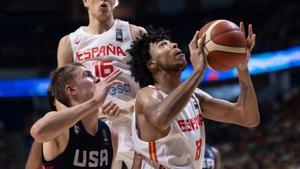 Izan Almansa con la selección española