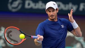 Andy Murray, durante el partido en Dubai